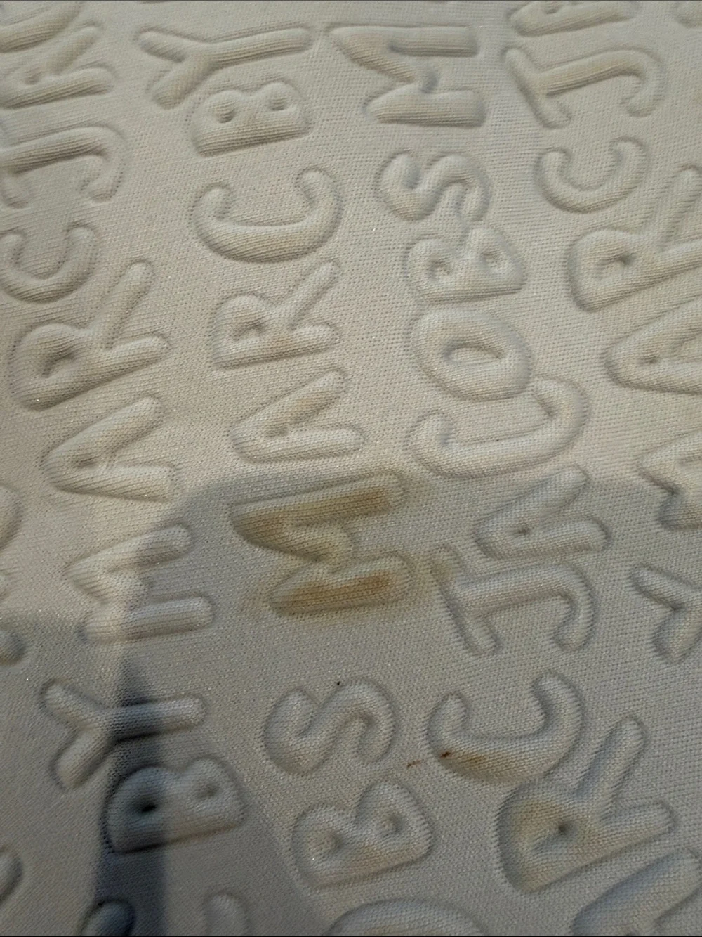 Marc by Marc Jacobs White Embossed Logo Laptop Sleeve with Black Trim